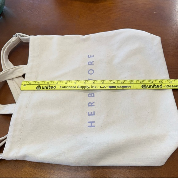 New Baggu Herbivore duck tote bag Levander writing Natural Canvas Recycle Cotto - Picture 5 of 14